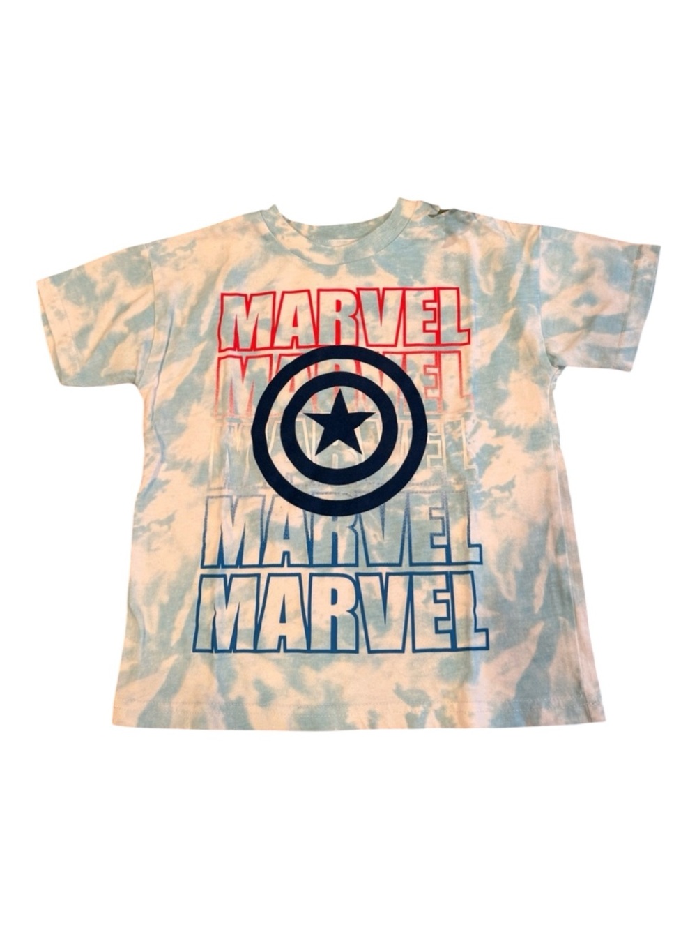 Boys Marvel Captain America Tie Dye Graphic T-Shirt
